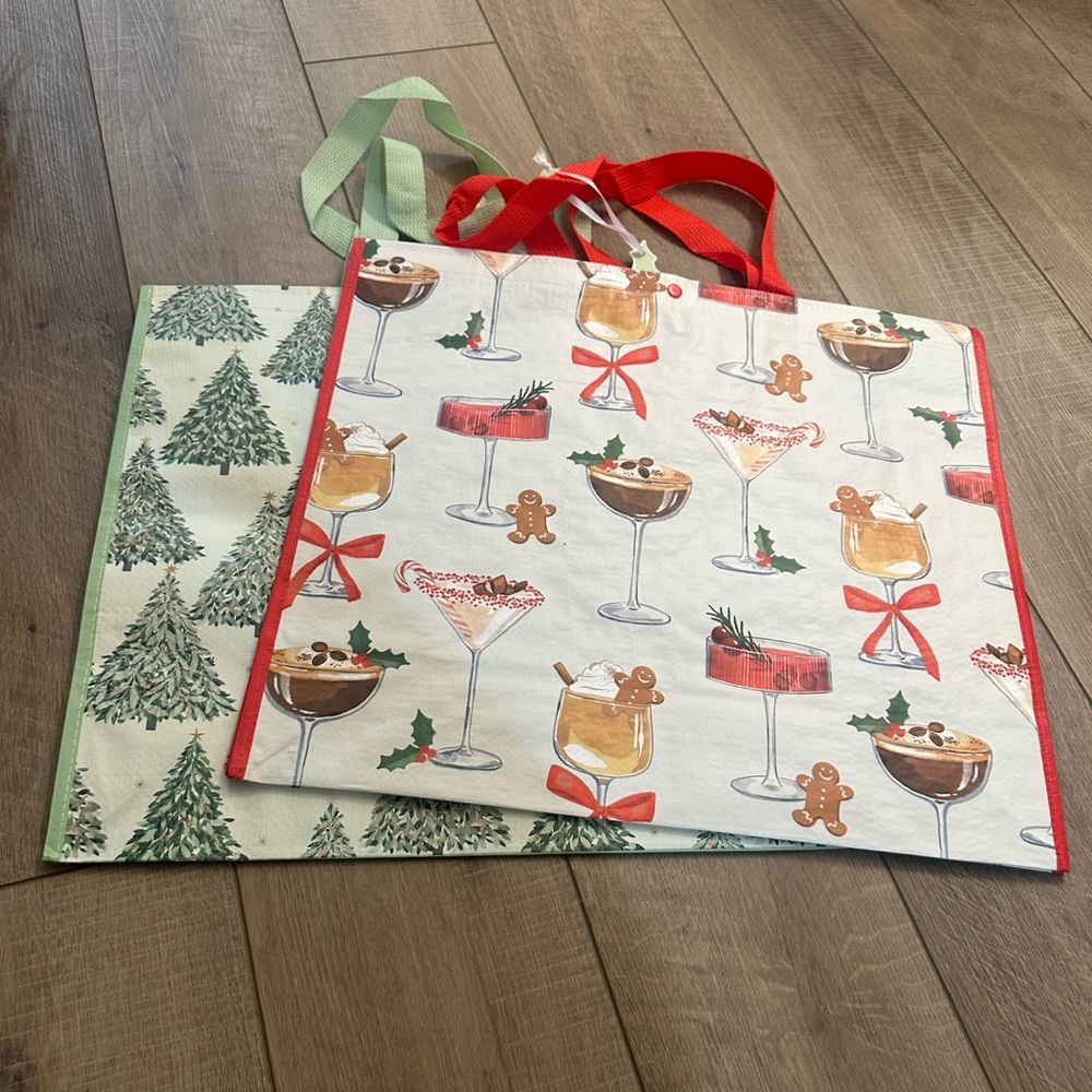Homegoods TJMaxx Marshalls Christmas Trees & Christmas Cocktails Bags NWT